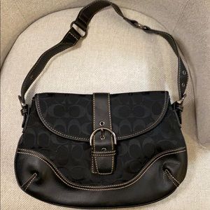 Black signature Coach purse